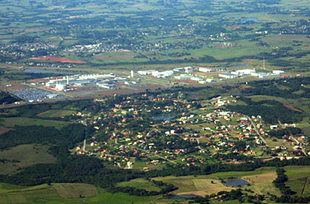 Vista aérea da planta da GM em Gravataí - RS. Foto: Gerson Ibias