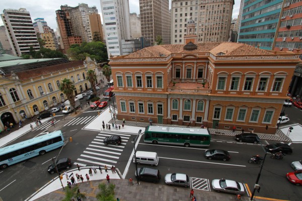 EPTC qualifica sinalização para pedestres no Centro Histórico  Foto: Brayan Martins/ PMPA