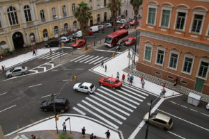 Ruas do Centro de Porto Alegre ganham mais espaço para pedestres 